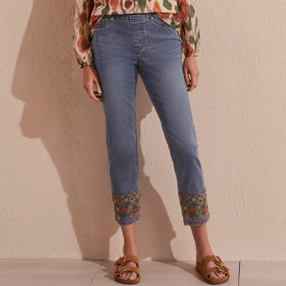NWT Tribal Audrey Pull-On Ankle Jeans size 18W - Picture 1 of 16